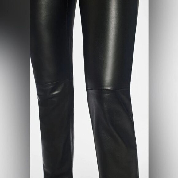 ANINE BING CONNOR GENUINE LEATHER PANT IN BLACK SIZE XS - Picture 16 of 16